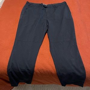 Mens pinstriped dress pants